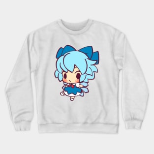 Mudwizard re-draws the tiniest of tiny chibi cirno / touhou memes Crewneck Sweatshirt